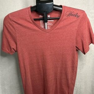 Hurley Deep Red V-Neck Shirt